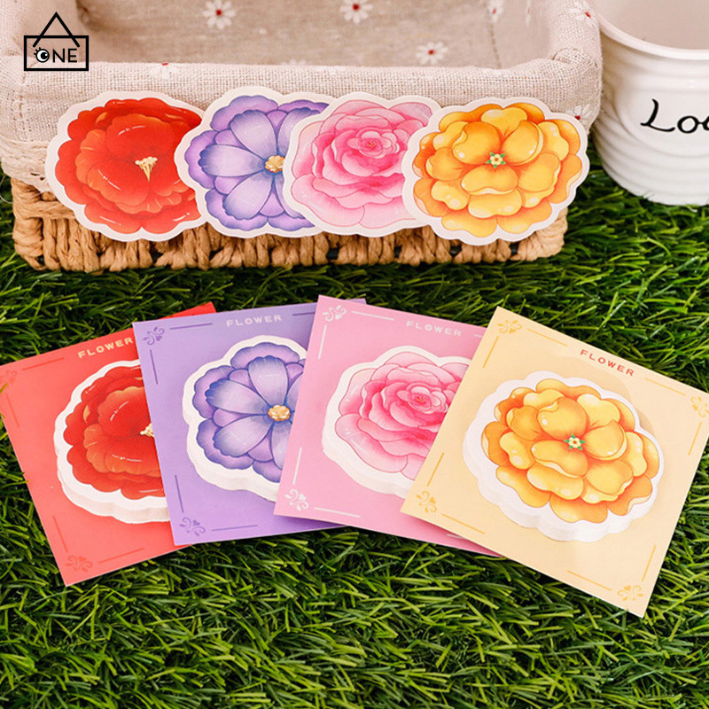 

COD❤️Sticky Note Bunga Catatan Tempel Kertas Memo Kreatif Buku Besar Tangan Pesan Bahan Stiker N-kali