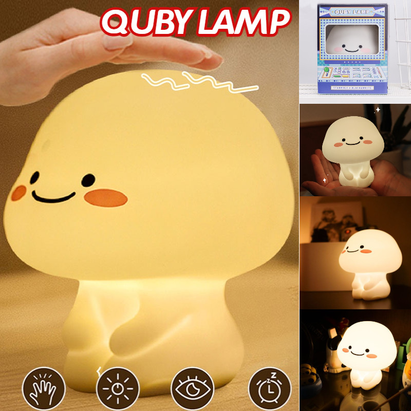 Quby Lamp Lampu Tidur Pentol Star Moly Soft Head Touch Light Bedroom Lampu malam silikon Kado Hadiah