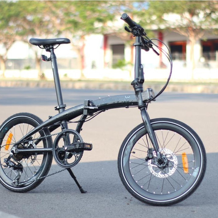 PROMO TOKO Element Folding Bike Ecosmo 8S Venom Marvel Edition sepeda lipat remaja sepeda lipat dewasa