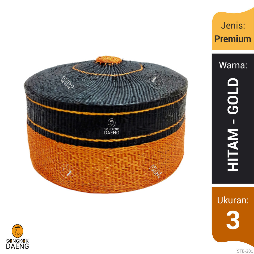 Songkok Peci Daeng Recca Adat Khas Bugis Makassar Asli Seri Premium STB-2