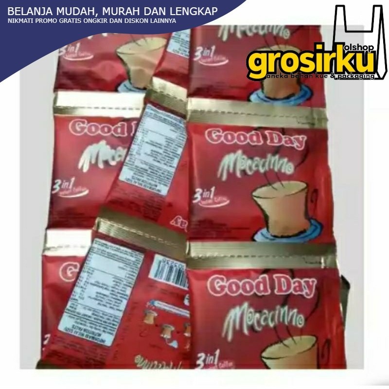 

KOPI GOOD DAY MOCCACINO ( 1renceng 10sachet x 20g )