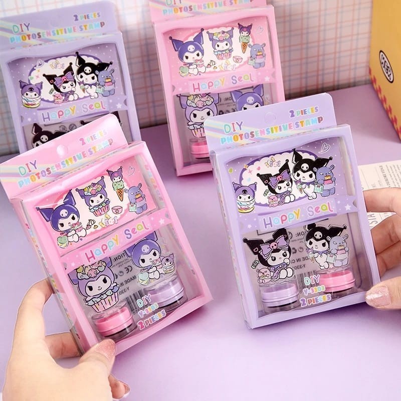 

Mainan Stamp Sanrio Set 2Pc Stamp Kuromi Mainan Cap Stempel (bUJOYUK)