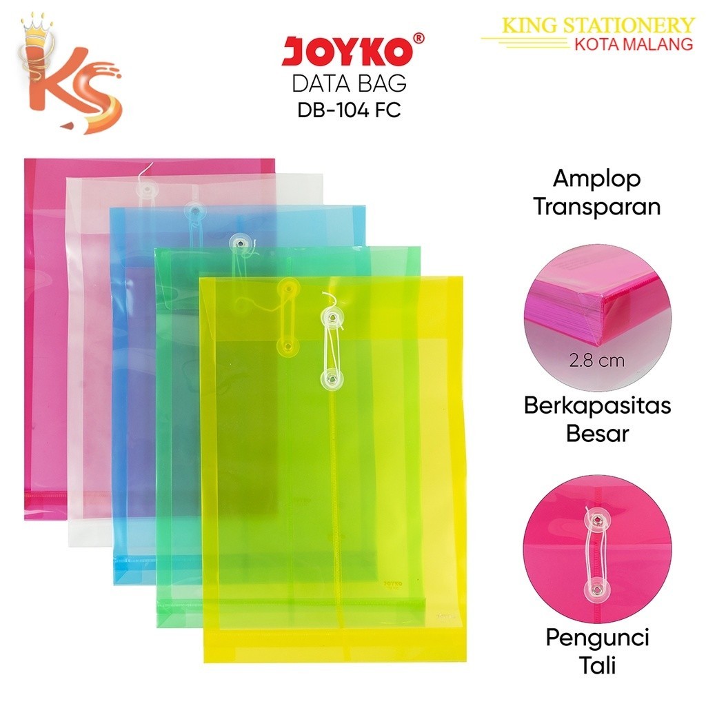 

(KS) Data Bag / Map / Tas Data Tali Colors Transparant Joyko DB-104 F/C
