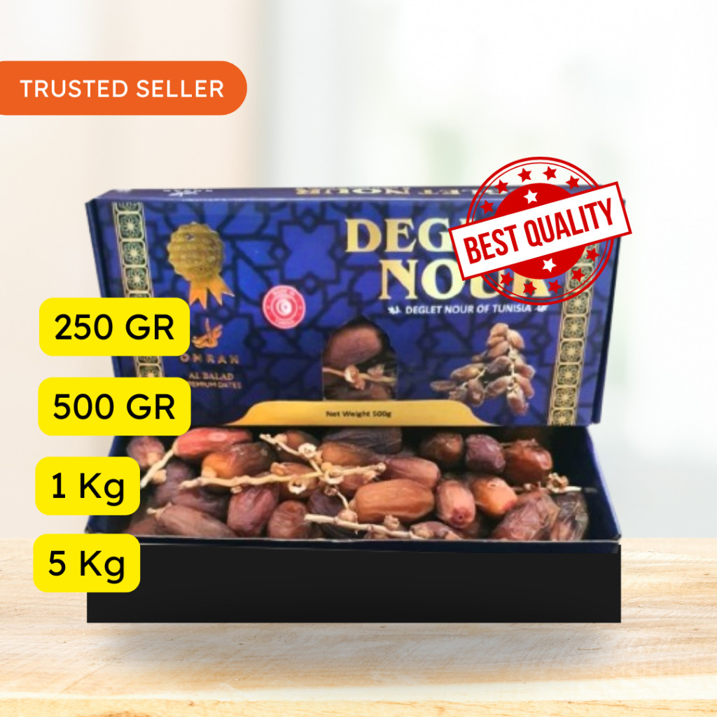 

Kurma Tunisia Madu Premium Grade A Kemasan Bervariasi 250 gram, 500 gram, dan 1 Kg