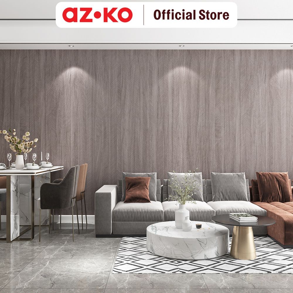 AZKO Forhom 60X300 cm Panel Dinding Roll Motif Kayu - Maple Wallpanel Pelapis Dinding Interior Dindi