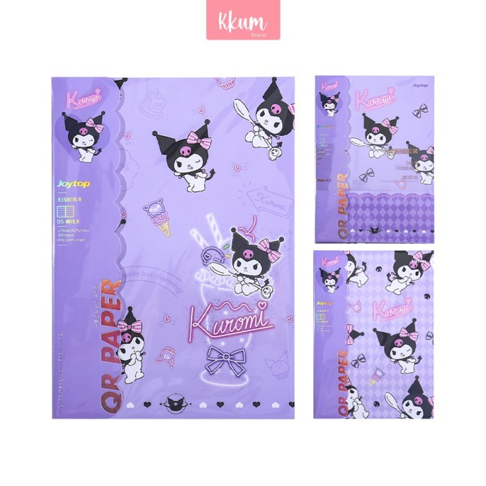 

3PCS Buku Tulis Sekolah Sanrio Cinamorol Kuromi B5/ Buku Catatan Notebook Kuliah - Kuromi