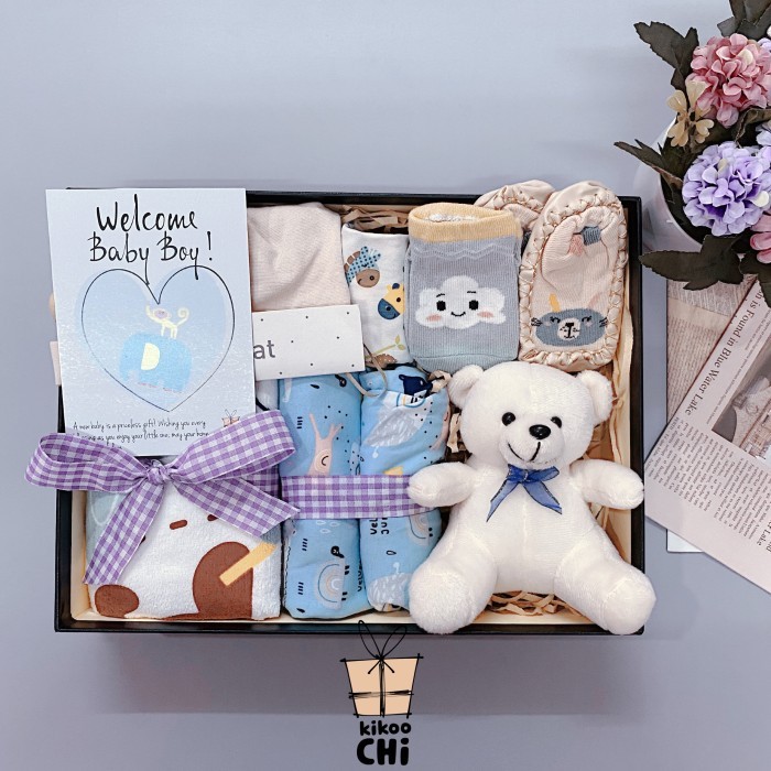 

[New Arrival]Promo!!! Premium Gift Kado bayi Kado Lahiran Kelahiran Hadiah Bayi Born Hampers - BOY