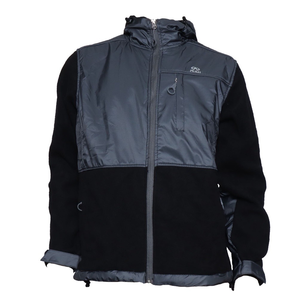RIGI Jaket Gunung / Jaket Hiking / Jaket Pendaki Fleece Tebal Hangat / Windproof Anti Angin Pria Tri