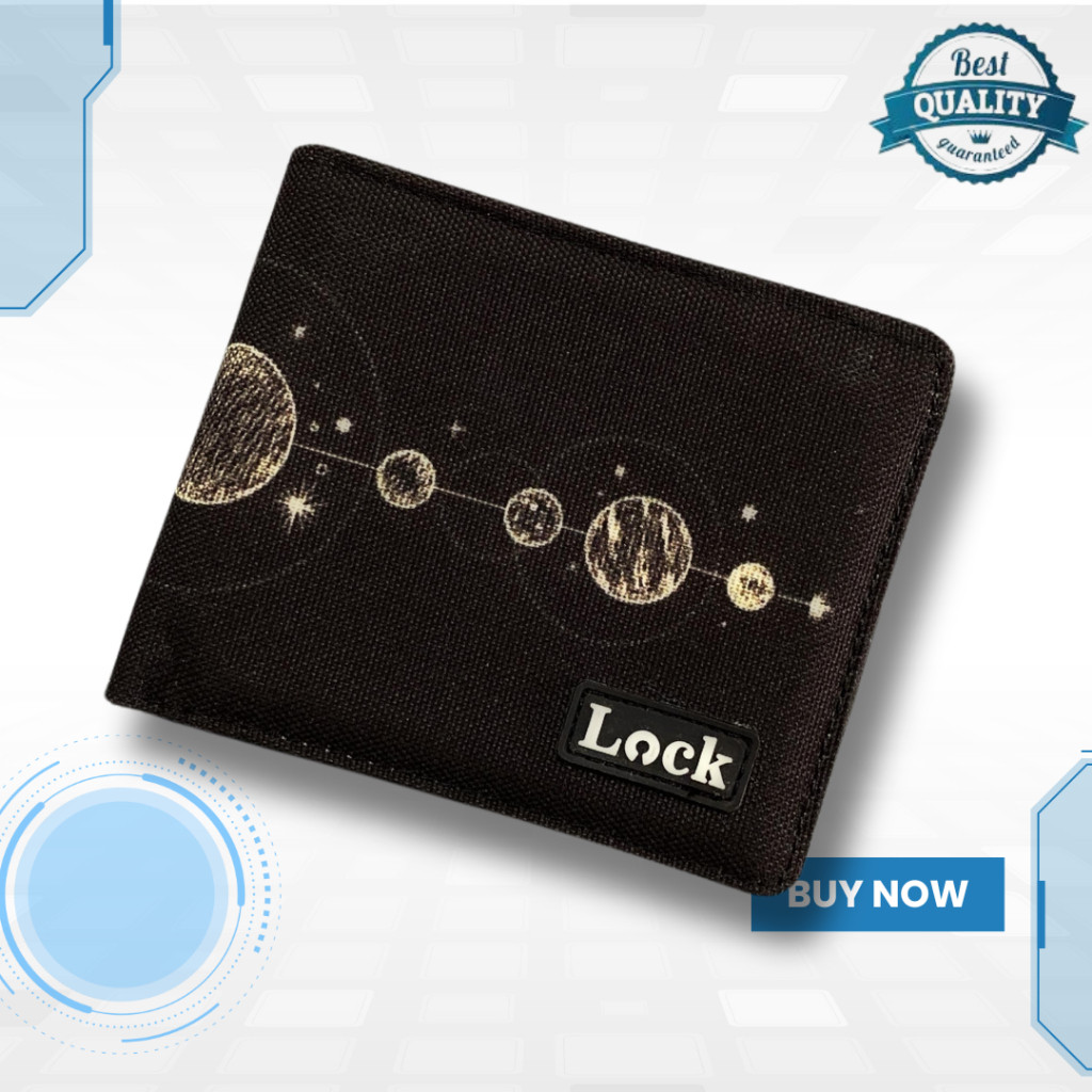 Dompet Pria Motif Kulit Kanvas Lipat Pendek Anti Air Keren SS91