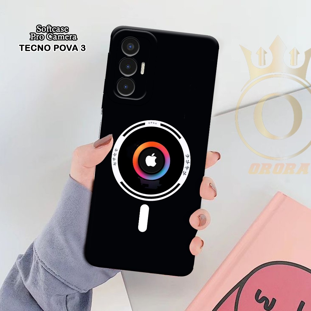 Softcase Tecno Pova 3 - ORORA  - Casing Tecno Pova 3 - Motif case LOGO - Tecno - Softcase Tecno Pova