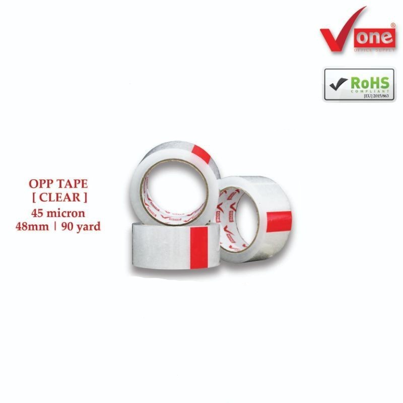 

LAKBAN V ONE OPP TAPE TRANSPARANT 2INCH / 48MMX90Y PER PCS