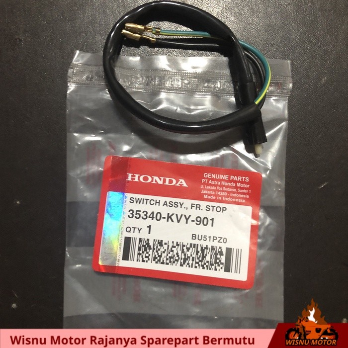 KVY SWITCH REM STOP KIRI BELAKANG KABEL MOTOR VARIO 110 CW CBS TECHNO BEAT KARBU SCOOPY SPACY OLD LA