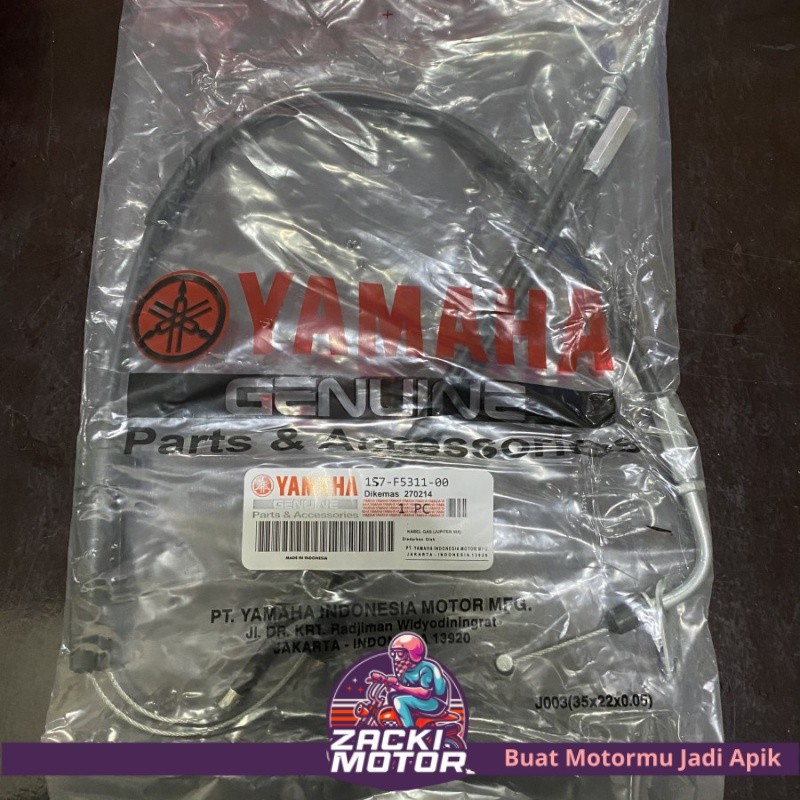 1S7 KABEL GAS THROTTLE TALI SELANG MOTOR JUPITER MX OLD LAMA YAMAHA