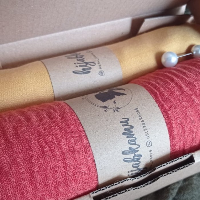 

hampers hijab satin lebaran kado kerudung bingkisan ultah murah wisuda - G, NO BUBBLE WRAP