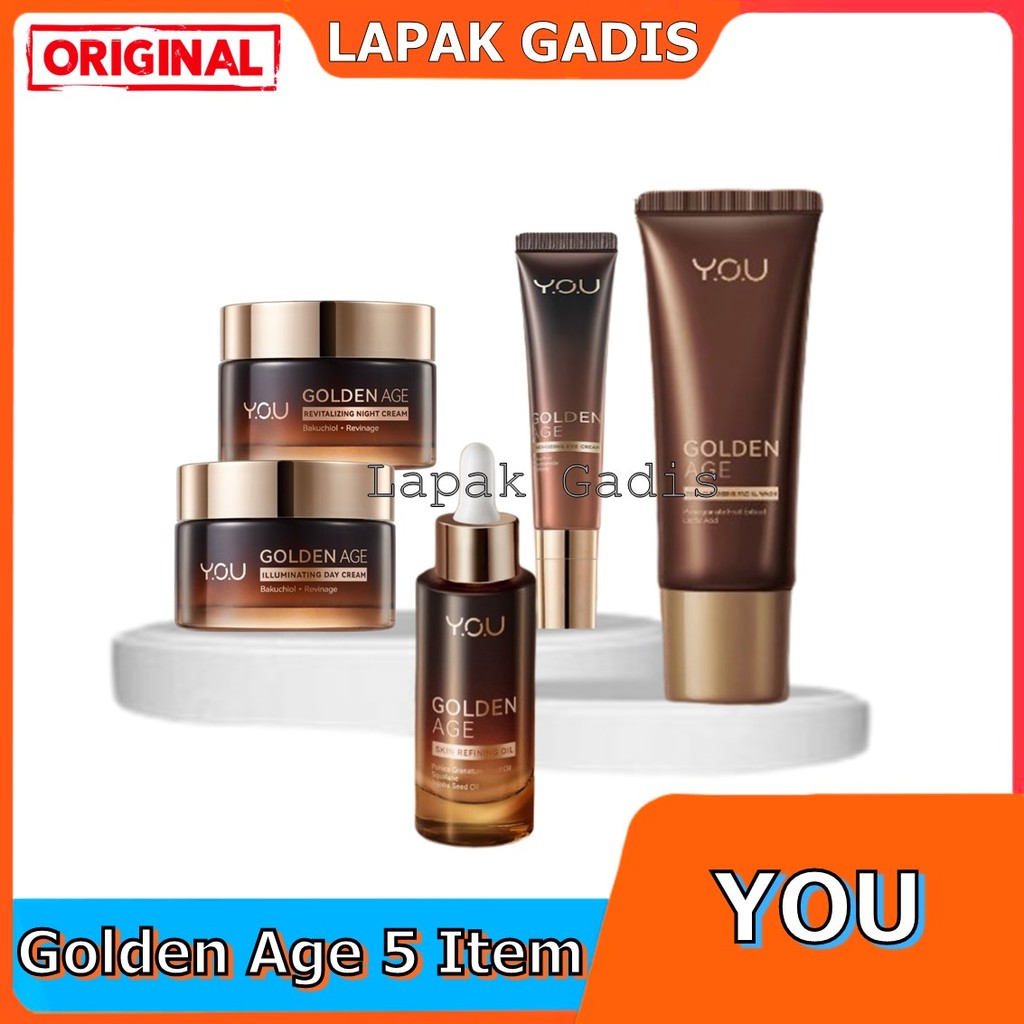 YOU Golden Age 5in1 Paket Skincare | Golden Age Anti Aging Eye Cream LapakGadis