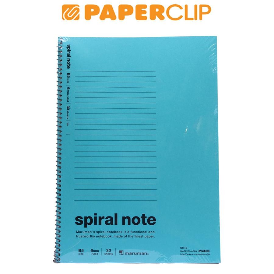

NOTEBOOK B5 MARUMAN SPIRAL NOTE N551B BLUE
