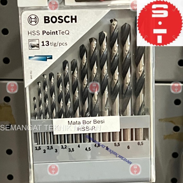 MATA BOR BESI LOGAM HSS POINTTEQ POINT TEQ 1,5-6,5 MM 13PCS SET BOSCH
