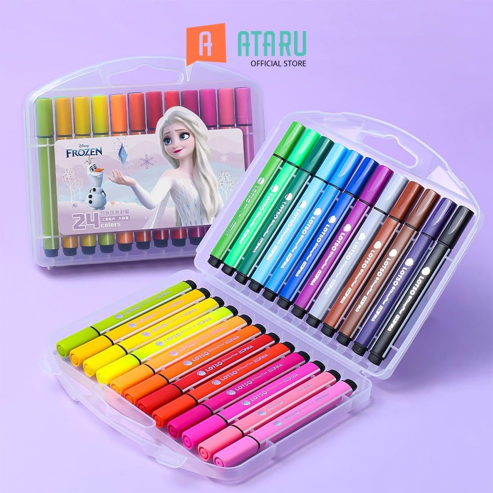 

Ataru Set 24 Pcs Spidol Warna Water Color Frozen - Ungu Spidol Warna Spidol Mewarnai Perlengkapan Gambar Mewarnai Perlengkapan Tulis Anak-Anak