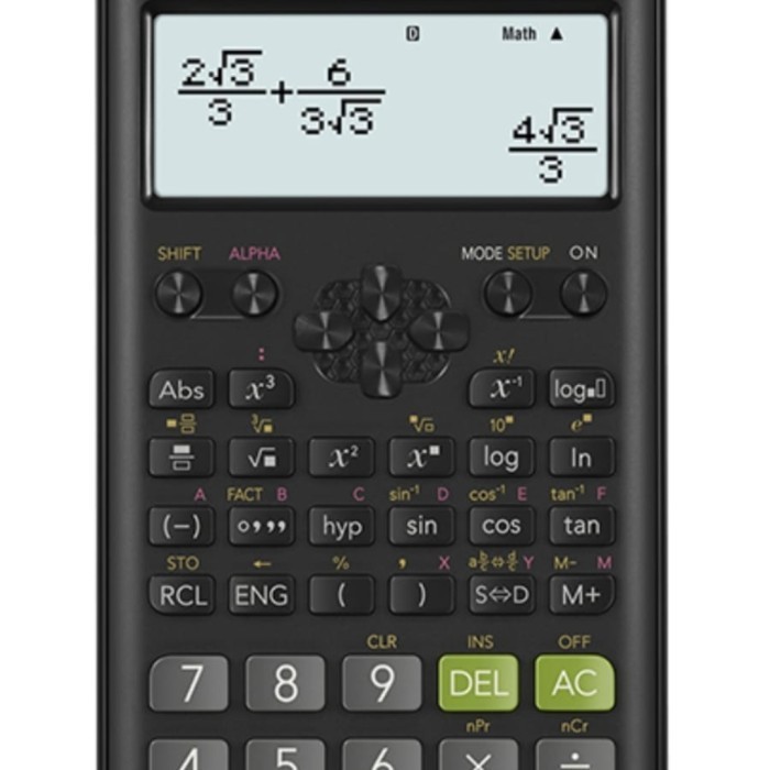 

Kalkulator SCIENTIFIC KINCIZEN FX-350ES PLUS Calculator Sekolah Kuliah