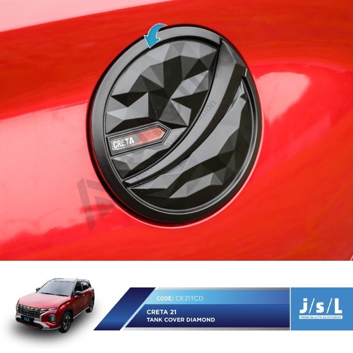 Tutup Tangki Bensin Hyundai Creta 2021 Tank Cover Diamond Full Blacktivo  Cover Tangki