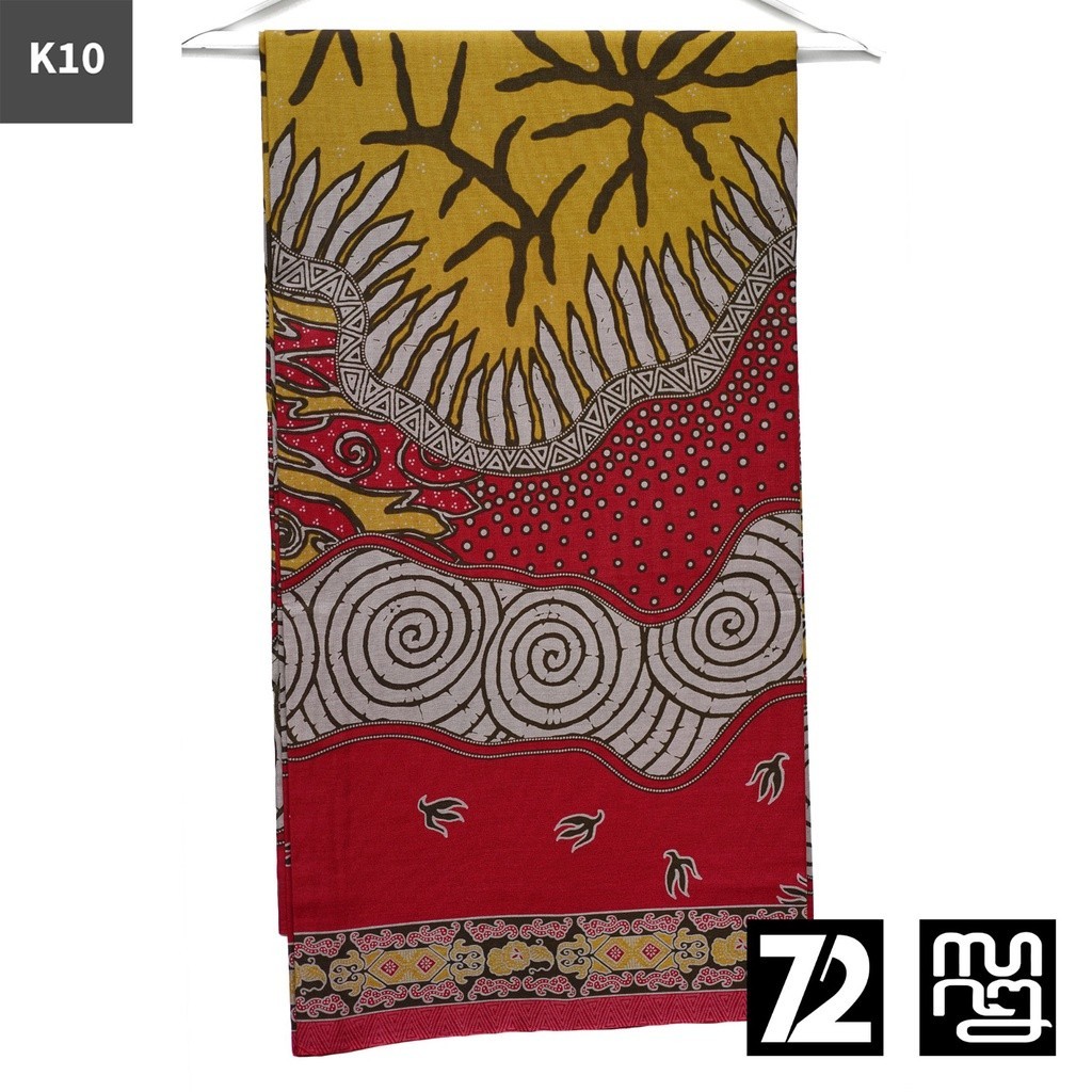 KAIN BATIK KATUN Premium Motif Lapis Warna Kuning Pink 724582 Cap 72 Jarik Jarit Samping Kebat Panja