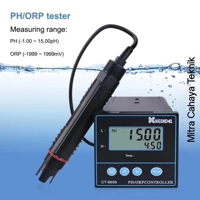 Kedida CT6659 PH ORP Controller Meter Water Kontroler Tester CT-6659