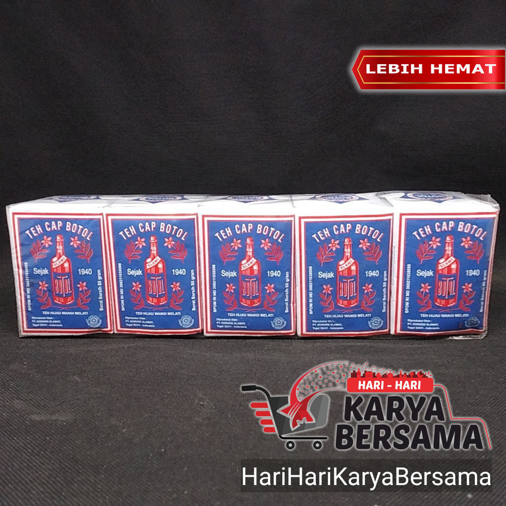 

TEH CAP BOTOL TEH HIJAU WANGI MELATI 5'S X 80GR - PER PACK