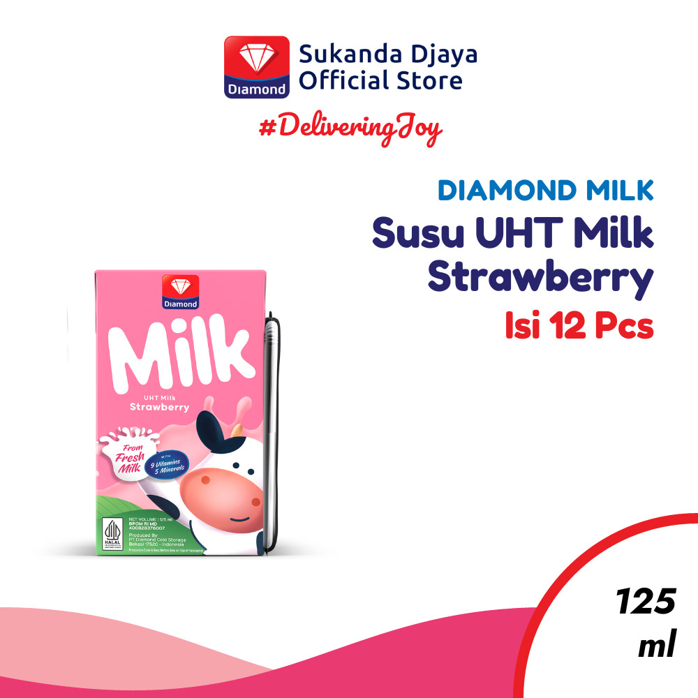 

Diamond Milk UHT Susu Strawberry 125 ML [Isi 12]