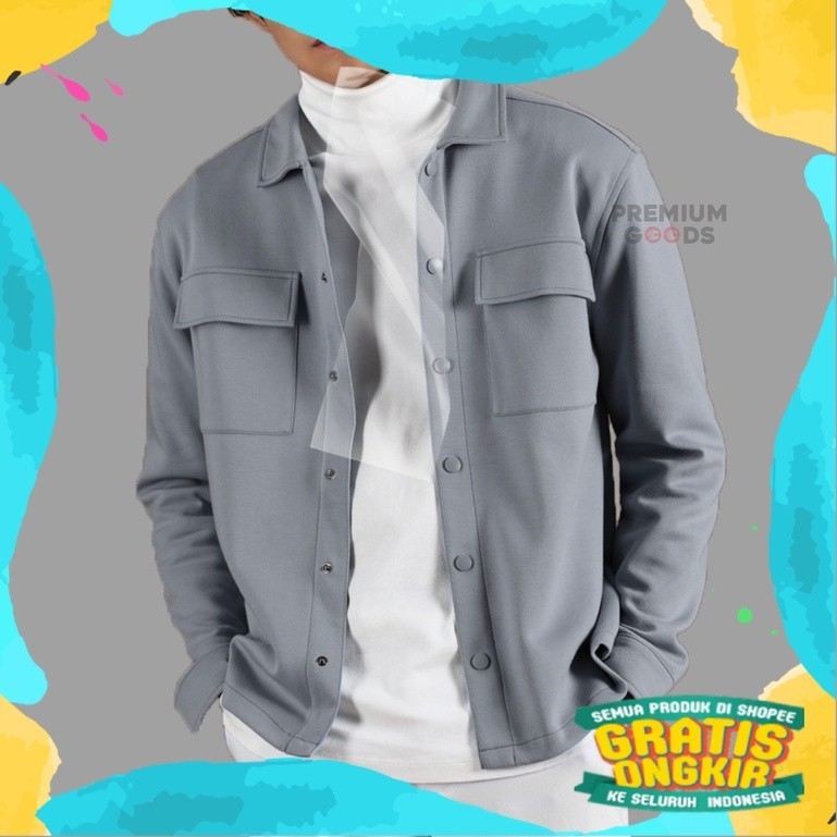 Shacket Jacket Pleece / Jaket Trucker / Jaket Shacket / Jaket Pria / Jaket Tracker / Shacket Jacket 