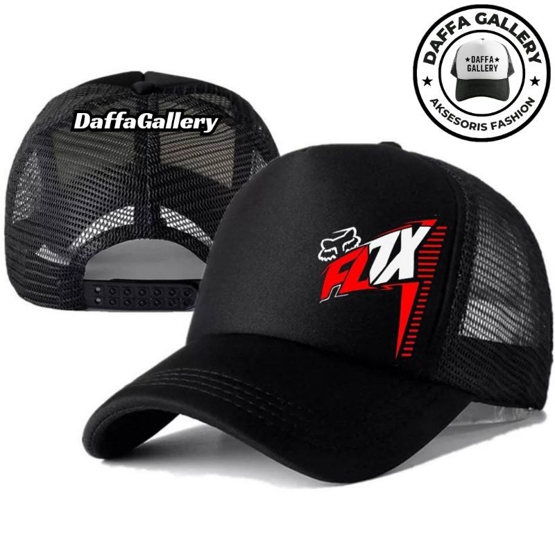 Daffaa Gallery Topi Trucker FOX - Topi Distro FOX Logo - Topi FOX Premium - Topi Pria Dewasa - Topi 