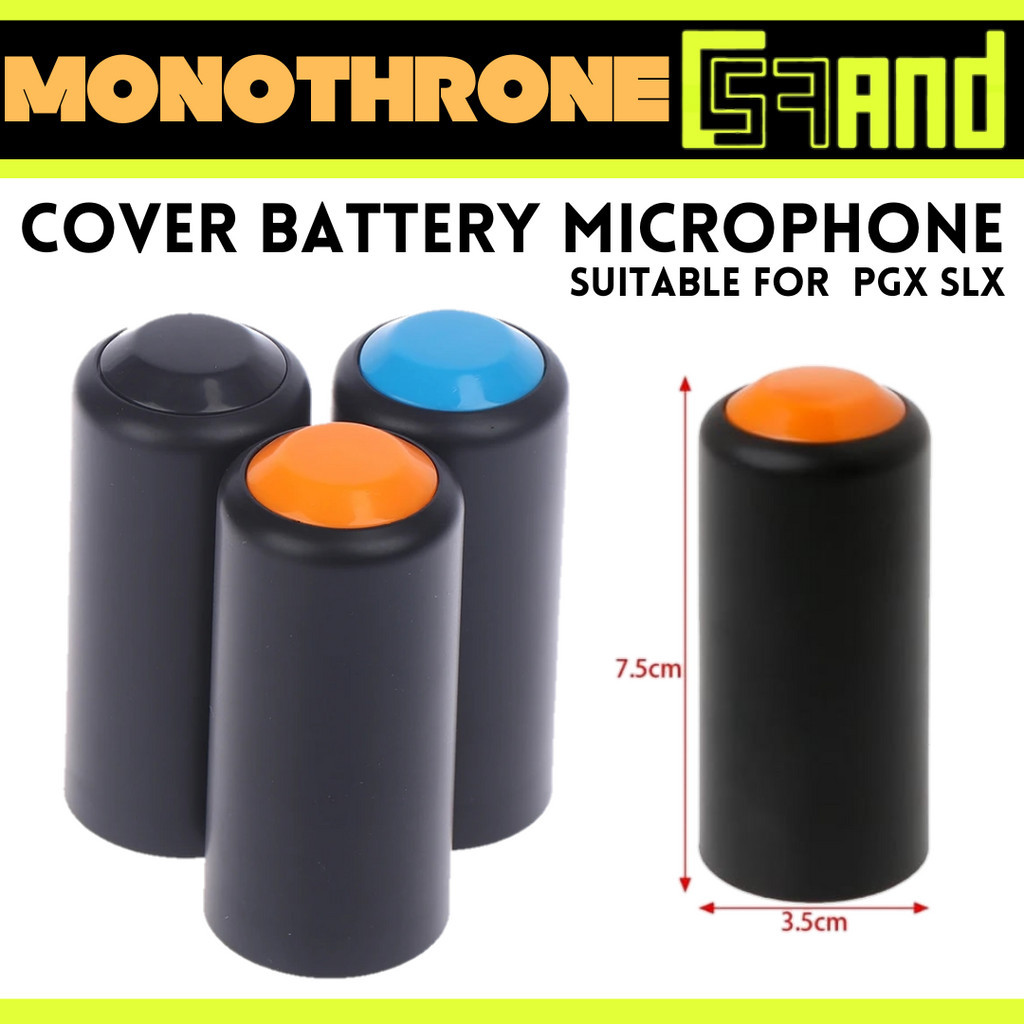 Cover Penutup Tutup Cup Kap Baterai Microphone Mic Shure PGX SLX Blue