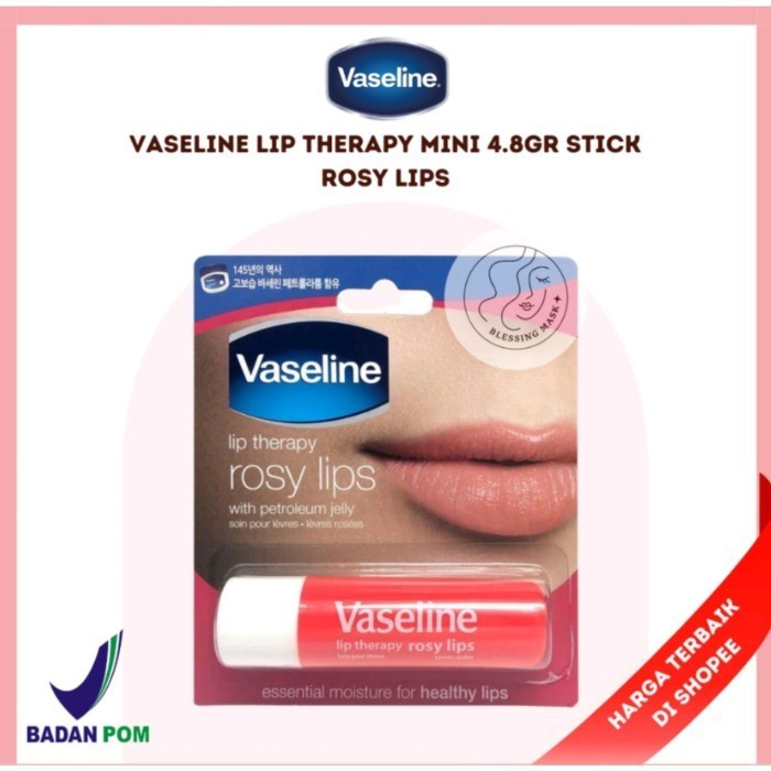 (NEW) -VASELINE LIP THERAPY MADE IN KOREA - Rosy Lips