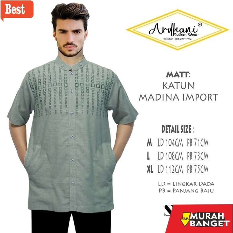 Baju muslim pria pendek- koko syubbanul muslimin koko azzahir koko baju koko yamani baju koko