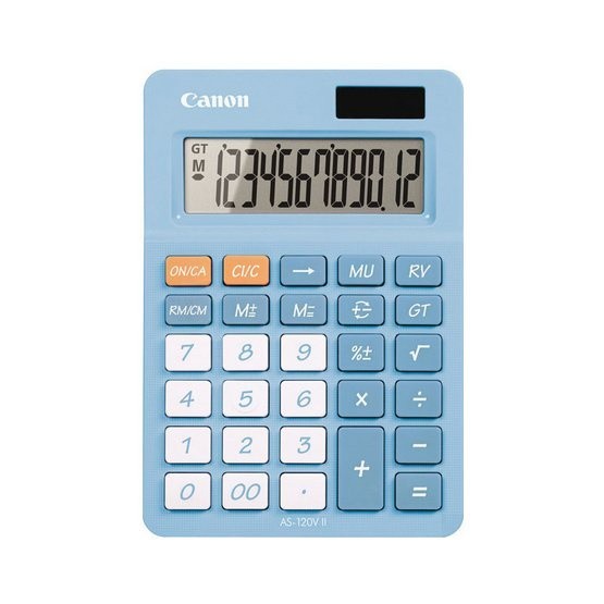 

Kalkulator Meja CANON AS-120V II Office Desktop Calculator 120 V 12 Digit