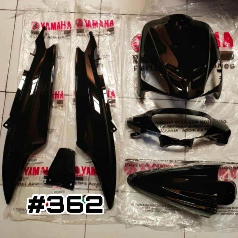 Cover Body Halus Motor Yamaha Mio Sporty / Mio Smile Warna Hitam