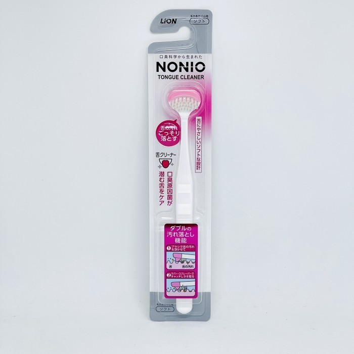 LION NONIO TONGUE CLEANING GEL MILD MINT /NONIO TOUNGE CLEANER - CLEANER PINK