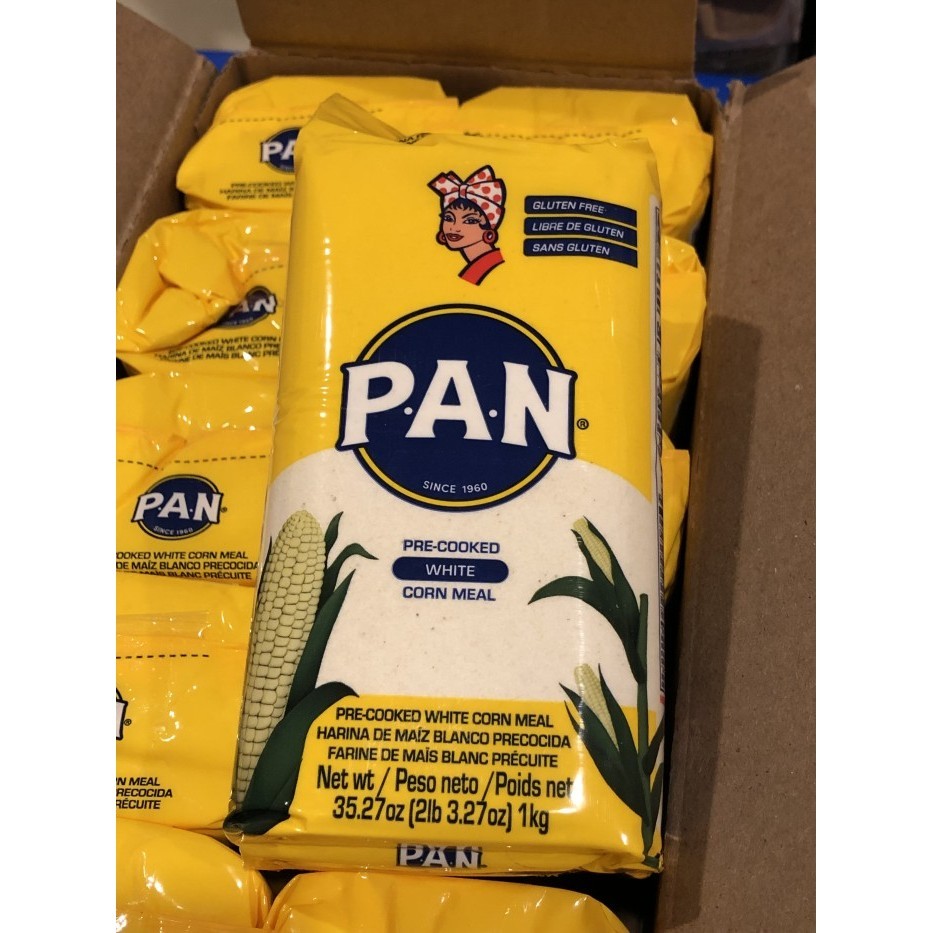 

Harina PAN Corn Flour White 1kg Masa de Arepa, Empanadas Venezuela