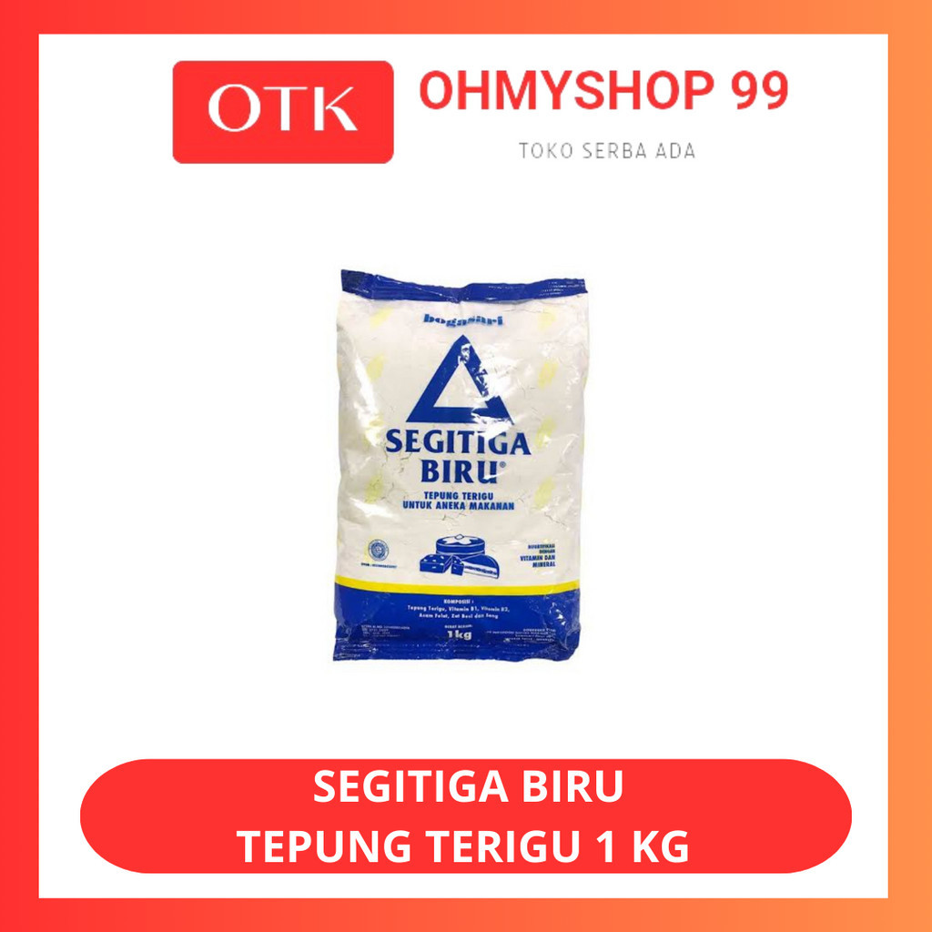 

Tepung Terigu Bogasari Segitiga Biru Ekonomis 1kg
