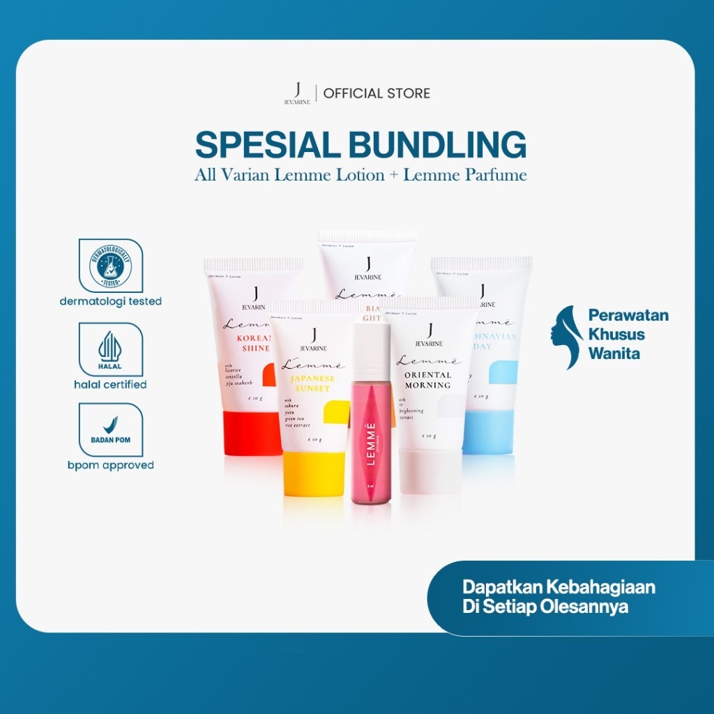 [EXCLUSIVE] JEVARINE Lemme Lotion Special Package + JEVARINE Lemme Misk Original - Paket Bundling  P