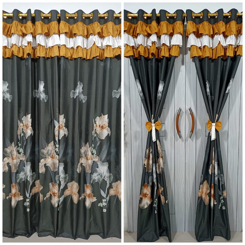 [Langsung kirim]GORDEN RUMBAI SUSUN PITA / TIRAI JENDELA DAN PINTU /SMOKRING 10 LUBANG