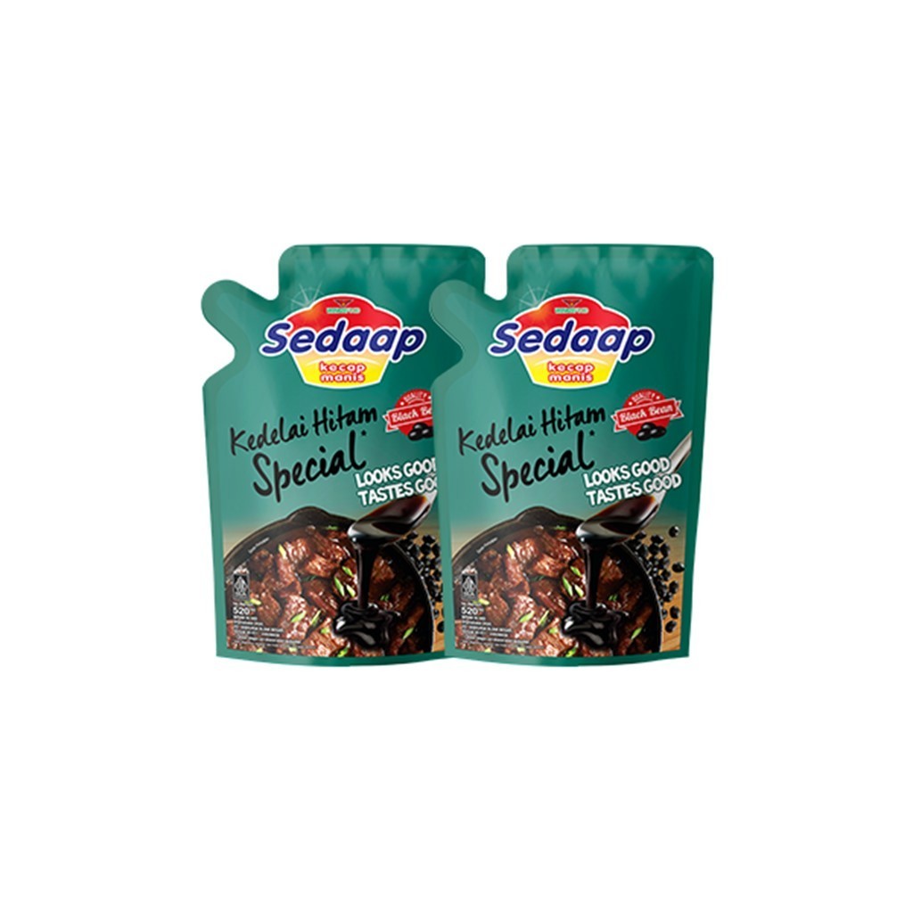 Sedaap Kecap Manis Kedelai Hitam Spesial Pouch 725 gr x2 - Gambar 3
