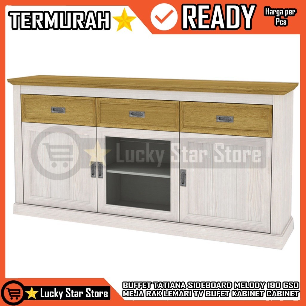[Kargo] RAK TV BUFFET CABINET MINIMALIS MODERN MELODY BUFET TATIANA SIDEBOARD 190 GSO NW MEJA KAYU M