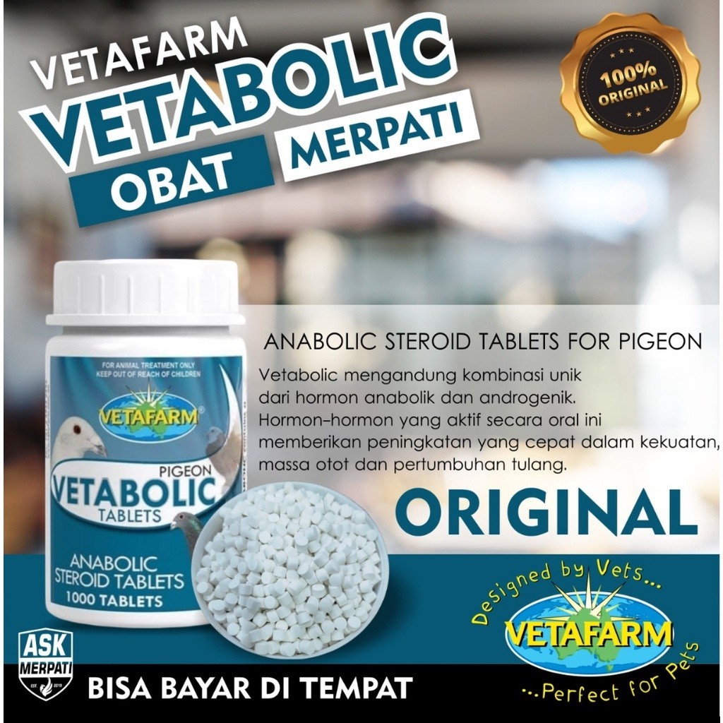 JUAL VETABOLIC BLUD LIVERTONIC  TREASURE VETAFARM ASLI IMPORT VITAMIN BURUNG DARA MERPATI