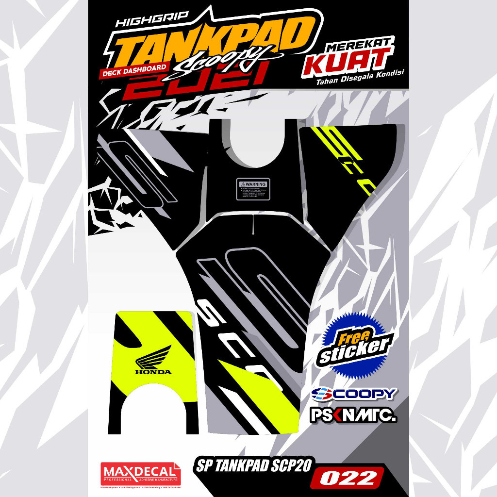 Tankpad Scoopy New 2021 2022 2023 Striping Scoopy Sticker Scoopy Pelindung Dashboard Scoopy Deckpad Scoopy 2023 (body protektor deck pad cover) Sticker Motor