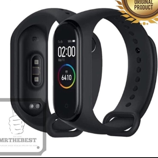 STRAP  XIAOMI MI BAND 6 MI BAND6 MIBAND6 TALI SPORT COLOR TPU - MI BAND 6, BLACK