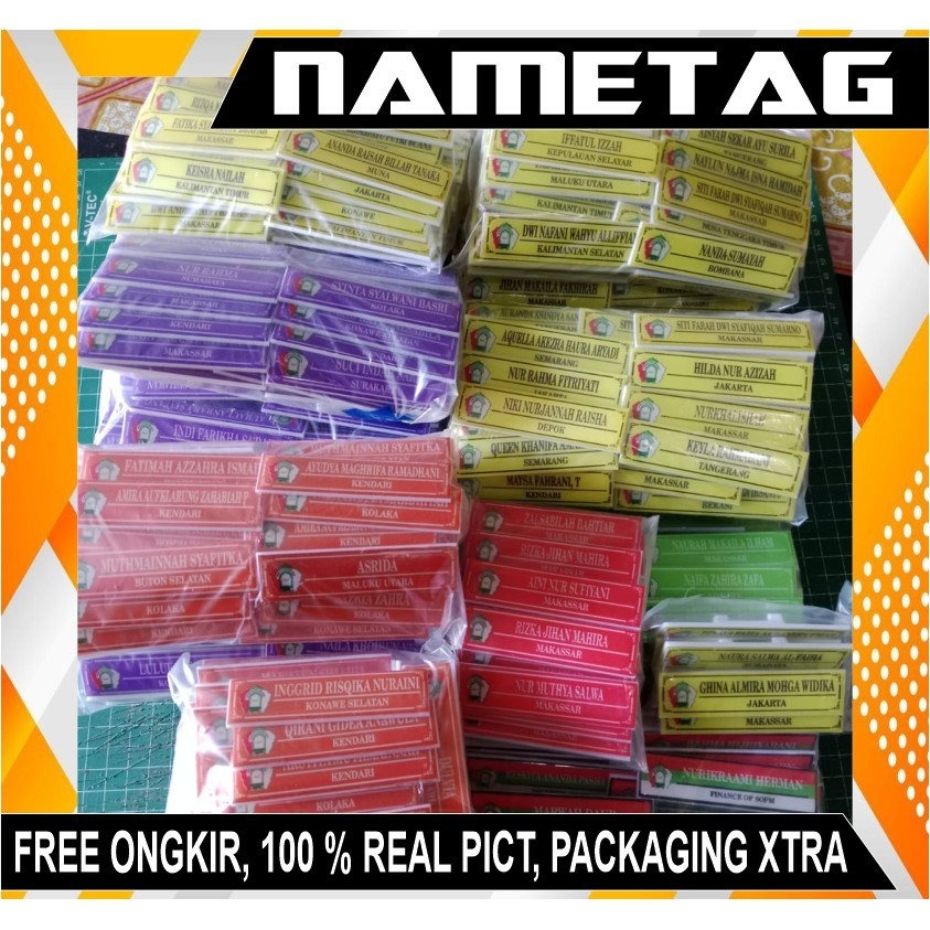 

Name Tag Nama Dada Akrilik Magnet Peniti