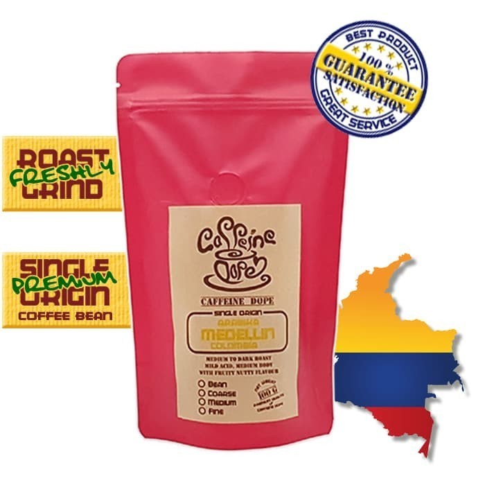 

[Coffee New] Kopi Arabika Medellin Colombia 100 Gr - Bean/Biji & Ground/Bubuk - Coarse - Kasar