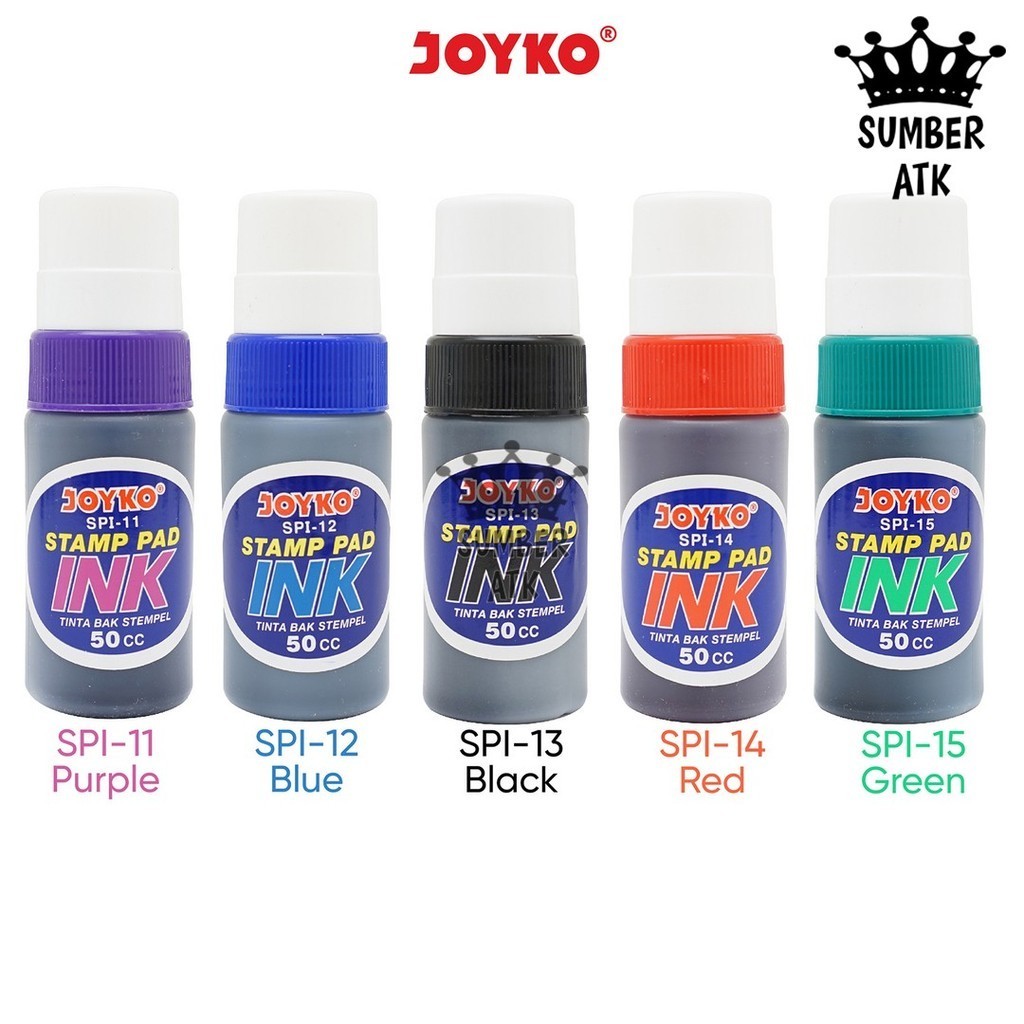 

Joyko Stamp Pad Ink Refill Tinta Stempel Purple Blue Black Red Green