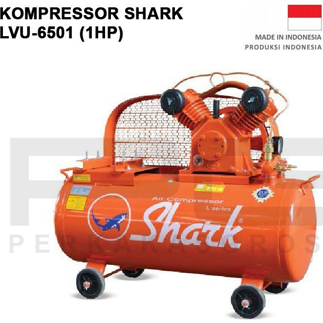 Kompresor Shark 1 Hp Unloading / Kompresor Angin Shark 1 PK + ENGINE GX 200