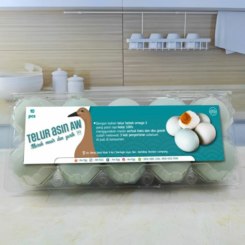 

PROMO PUNCAK telur asin omega 3 premium 10pcs free packing STOK TERBATAS